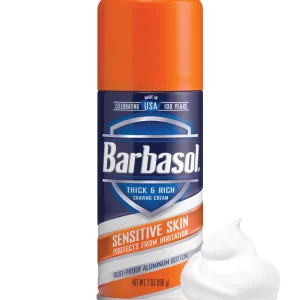 Barbasol Sensitive Skin Thick & Rich Shaving Cream, 198g